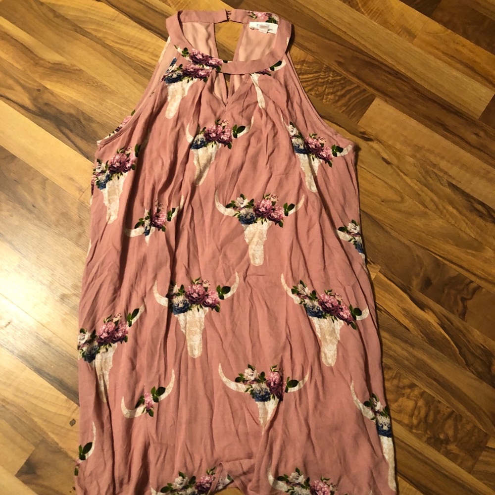 Adorable bull skull dress